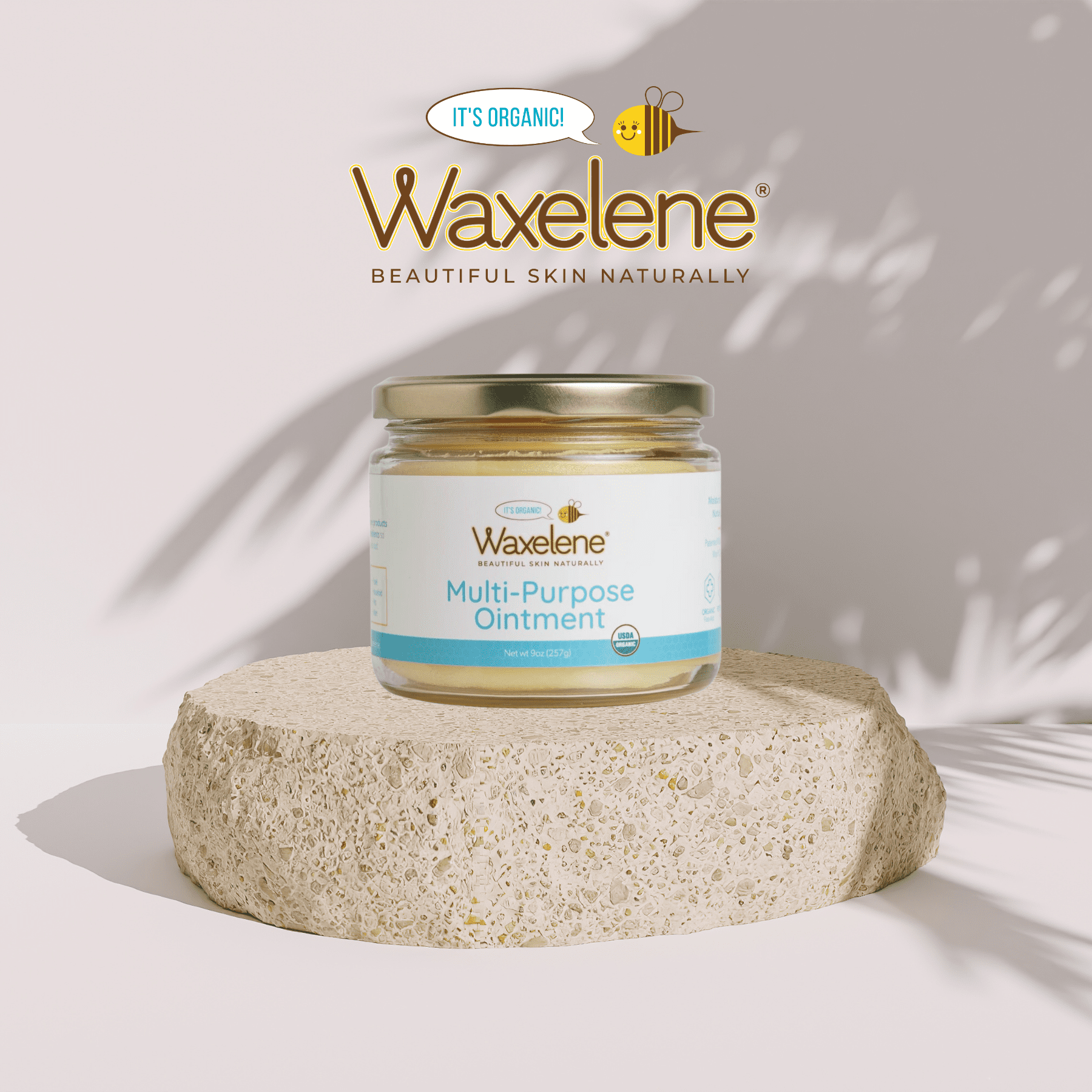 Waxelene Multi-Purpose Ointment, Organic, Travel Jar - Imported