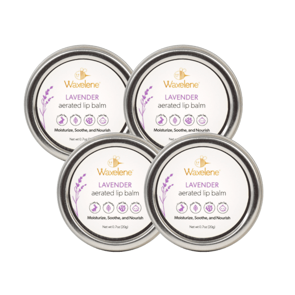 Lavender Aerated Lip Balm Tin - 4 Piece